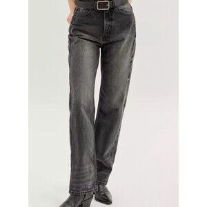 NEW BDG Urban Outfitters Cowboy Jean High Rise Black Denim Jeans Size 28